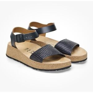 Birkenstock Black Textured Sandals